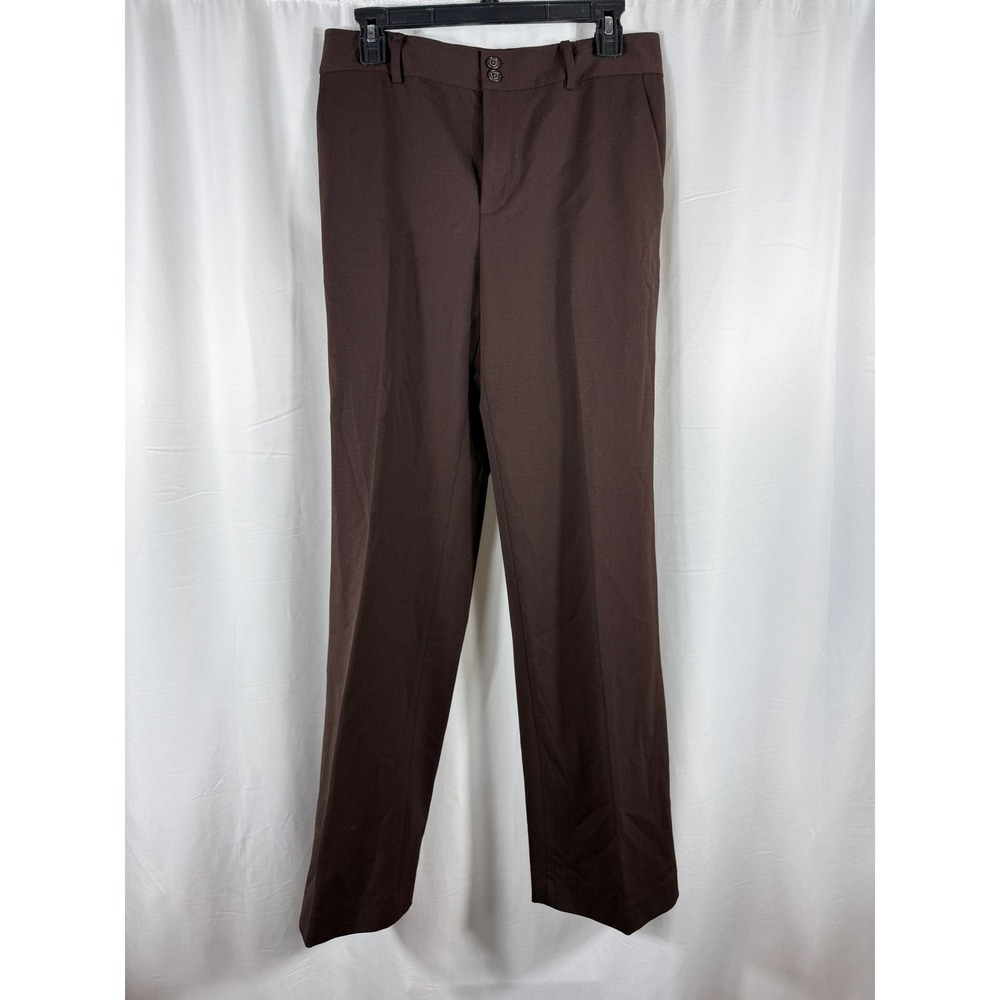 Lauren Ralph Lauren Brown Wool Blend Straight Leg Dress Pants Trousers Size 4